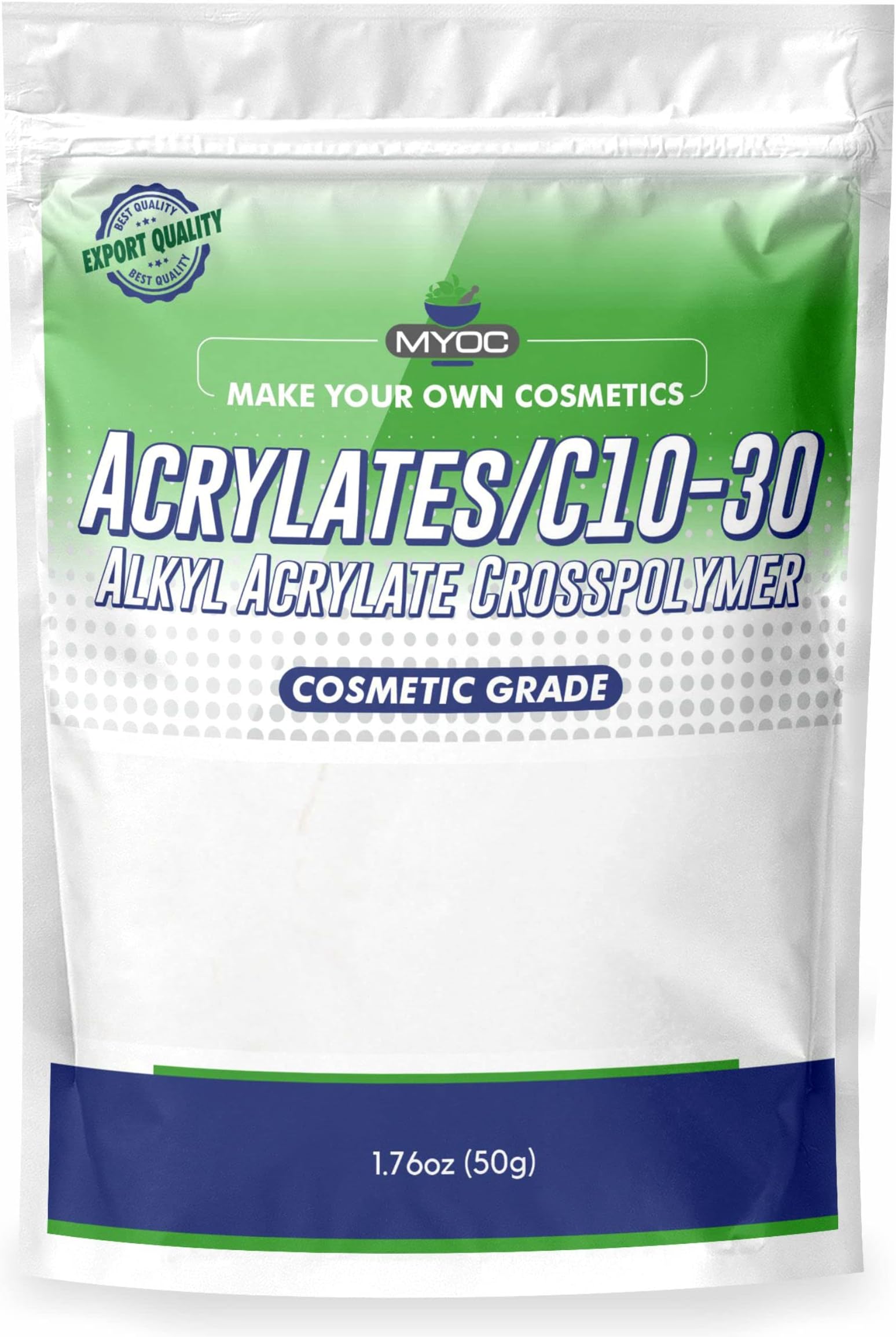 Acrylates/c10-30 Alkyl Acrylate Crosspolymer (Ultrez 20) – 50 Gm (1.76 Oz), Pure Acrylate Crosspolymer Cosmetic Grade, Cosmetic Thickener, Raw Material for Cosmetic, Acrylate Crosspolymer Bulk