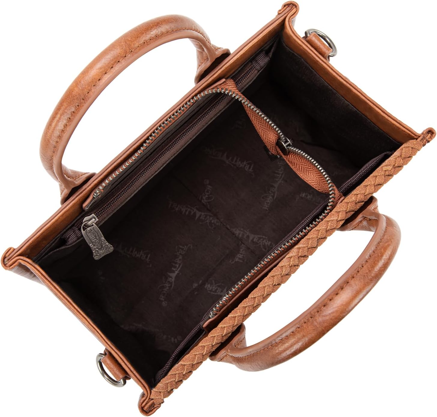 Trinity Ranch Tote Bags for Women Floral Tooled Fringe with Wallet Set - Image 6