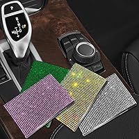 Vista 7 de Bling Bling - Tarjetero para tarjetas de visita de cristal brillante, de acero inoxidable, tarjetero de negocios, tarjeta de crédito, bolsillo