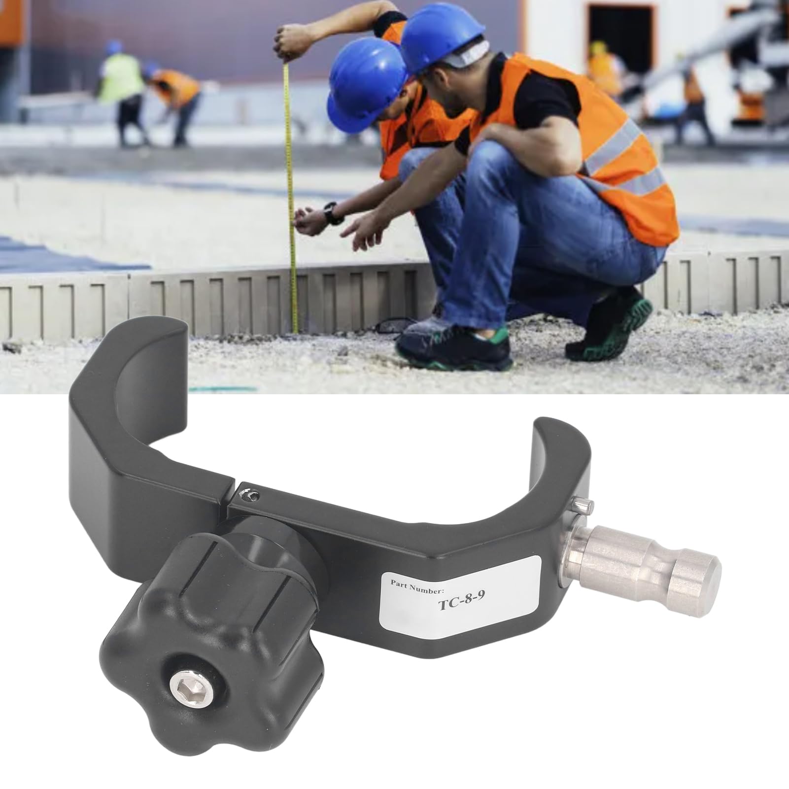 Universal Pole Clamp for GPS RTK Pole Clamp, Data Collector Bracket GPS RTK, Aluminum Alloy, Stable Clamping, Reliable Support, Data Collector Bracket for Land Surveying