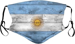 Argentina Flag Face Mask Adult Reusable Dust Masks Outdoor Black