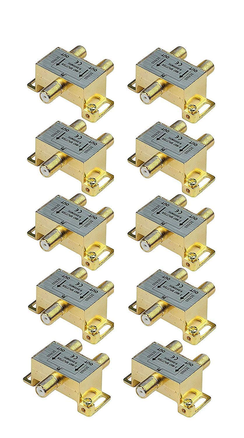 Amazon.com: iMBAPrice 110013-10 - Divisor de cable coaxial de 2,4