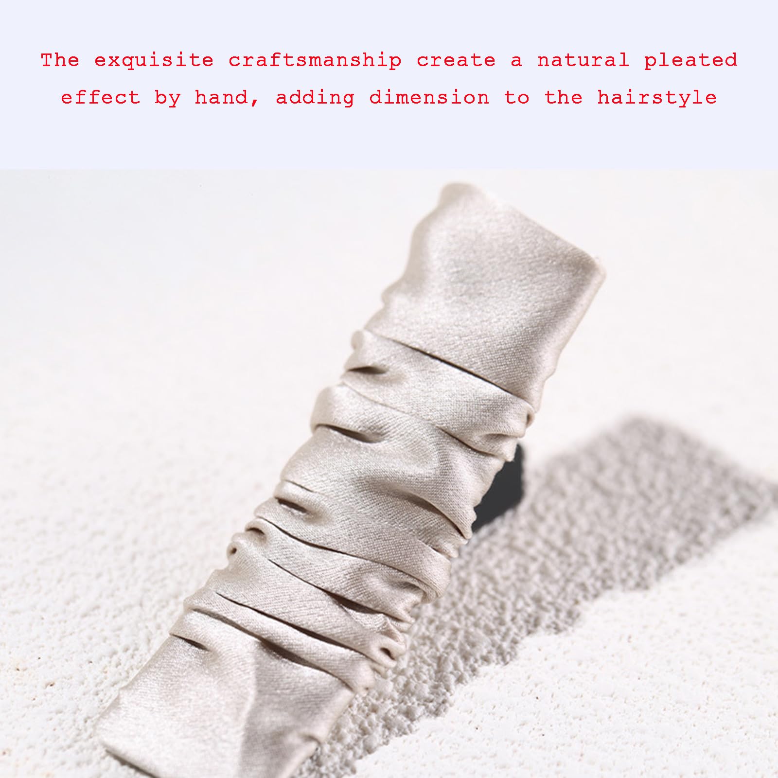 Confezione da 8 Fermagli per Capelli da Donna in Seta di Gelso Eleganti Plissettati Che Non Lasciano Segni Accessori per Lo Styling,8pcs Set