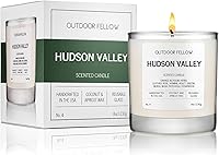 Vista 16 de Outdoor Fellow Vela perfumada de madera de cedro y lavanda, 8 onzas, mezcla de cera de coco y albaricoque, naranja dulce, lavanda, madera de cedro