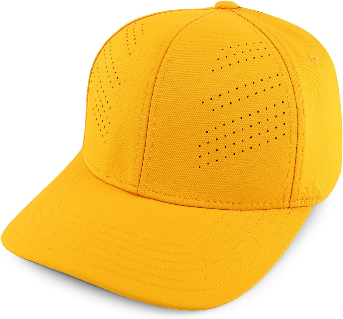 Trendy Apparel Shop Oversize XXL Breathable Plain 6 Panel Structured Air Thru Fitted Ball Cap