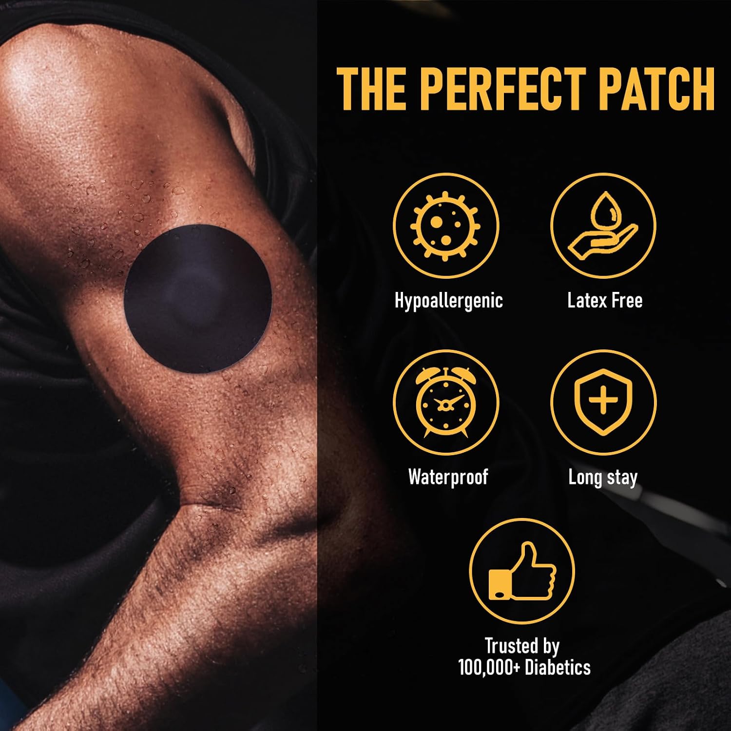 ANGTICS Dexcom G7 Adhesive Patches 30PCS, Waterproof Stelo CGM Sensor Patch image 2