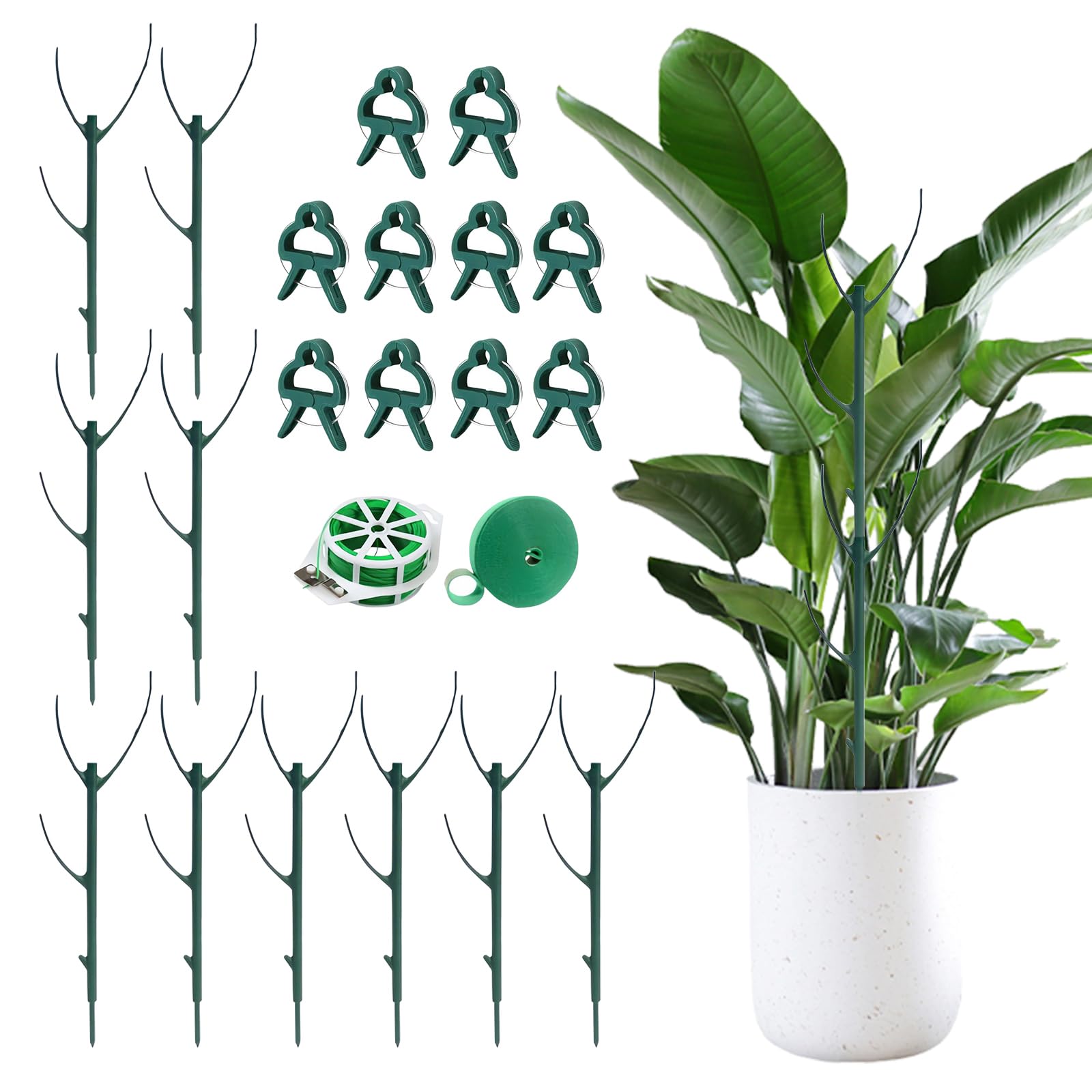 Tuteur Monstera empilable pour plantes d'intérieur | Lot de 10