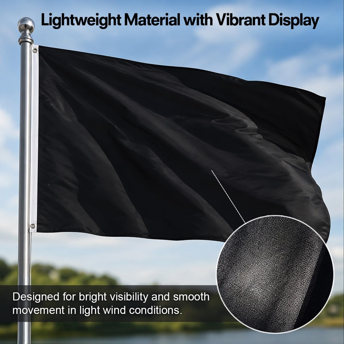 Amazon.com : DMSE Solid Black Flag, 2x3 Flag, UV Resistant, Fade