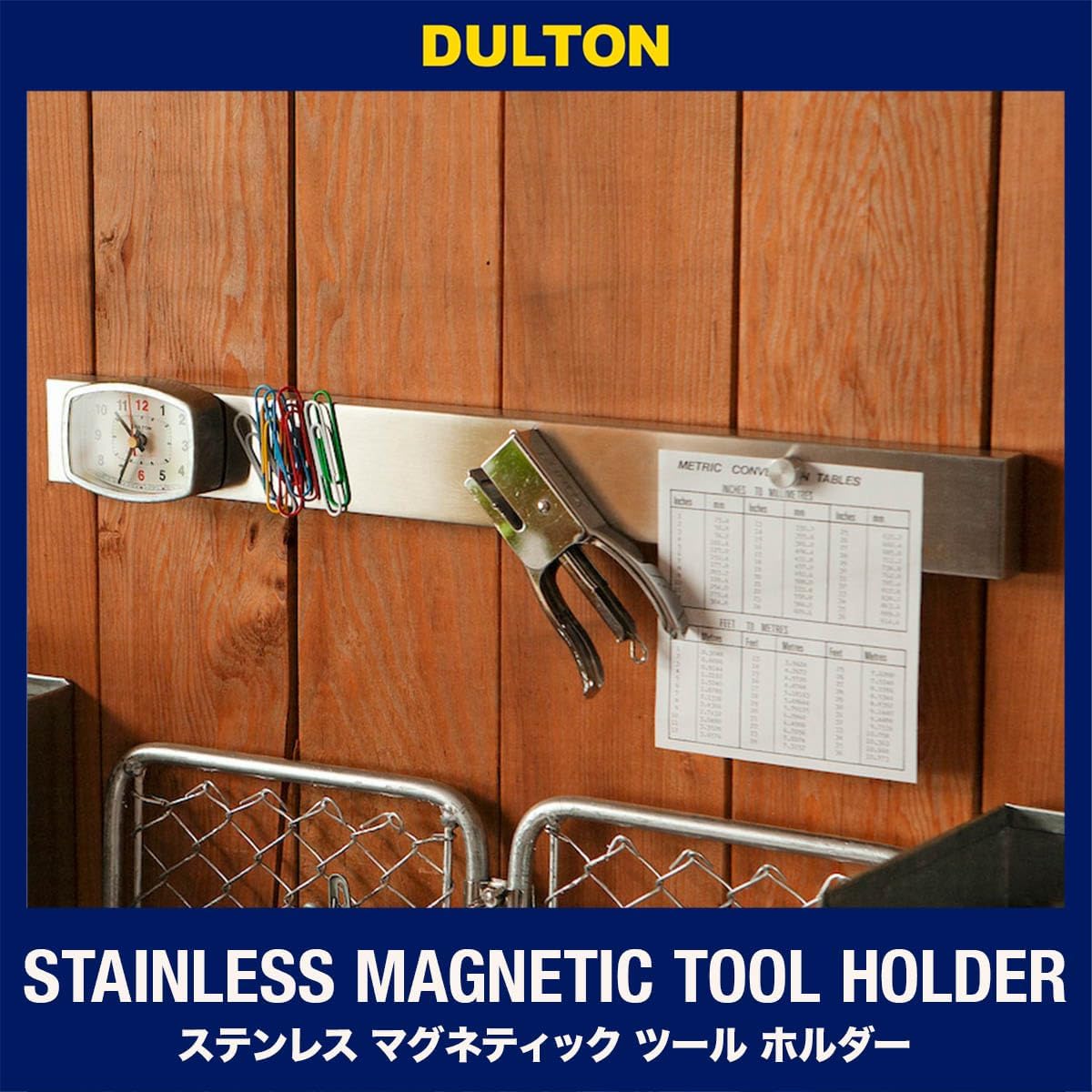 Dulton G655-750-25 Stainless Steel Magnetic Tool Holder, 45, Rediscover the Charm of Magnet, Kitchen Tool, Height 1.9 inches (47 mm), Width 17.7 inches (450 mm), Depth 0.6 inches (15 mm)