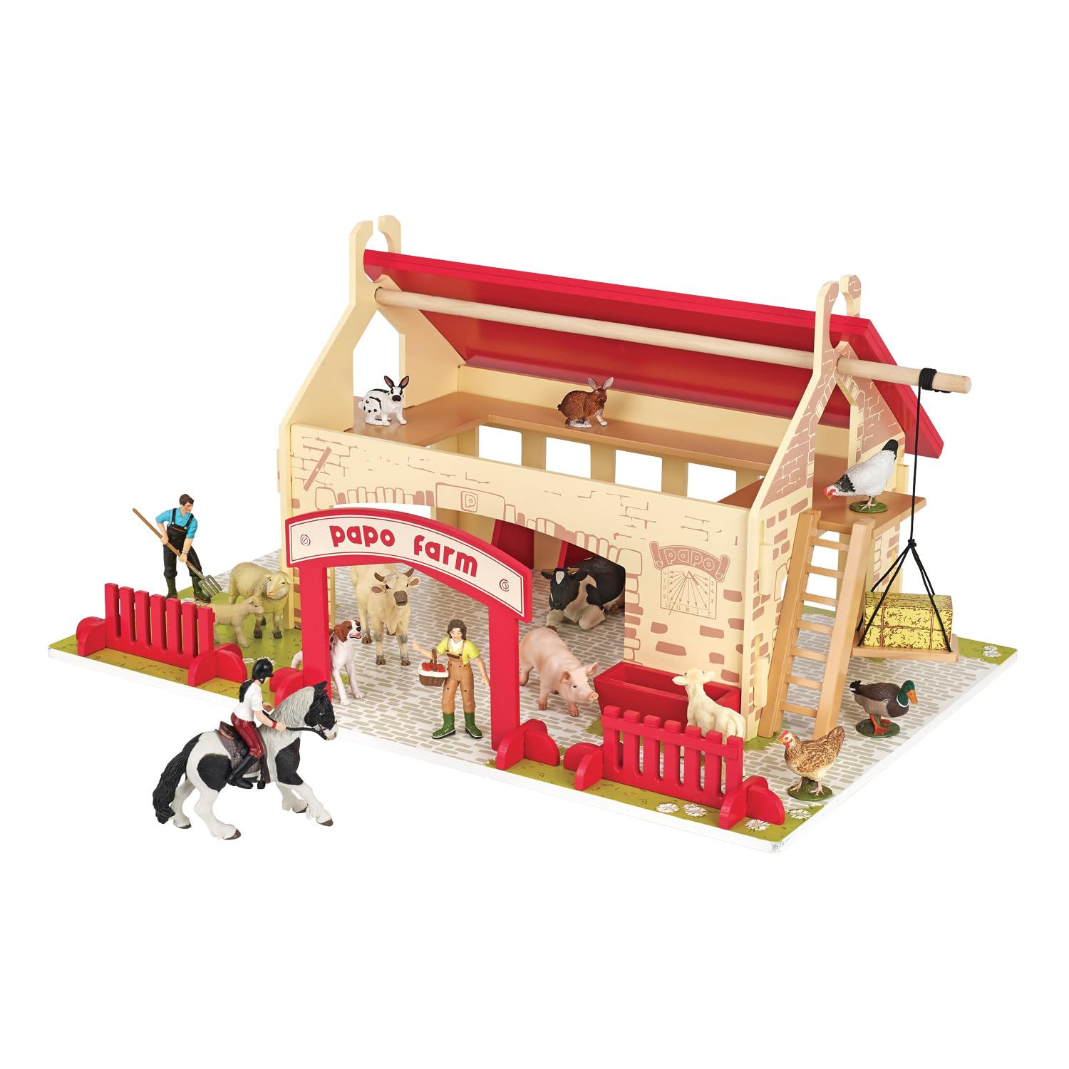 Papo 60106 - La Mia Piccola Fattoria, Legno