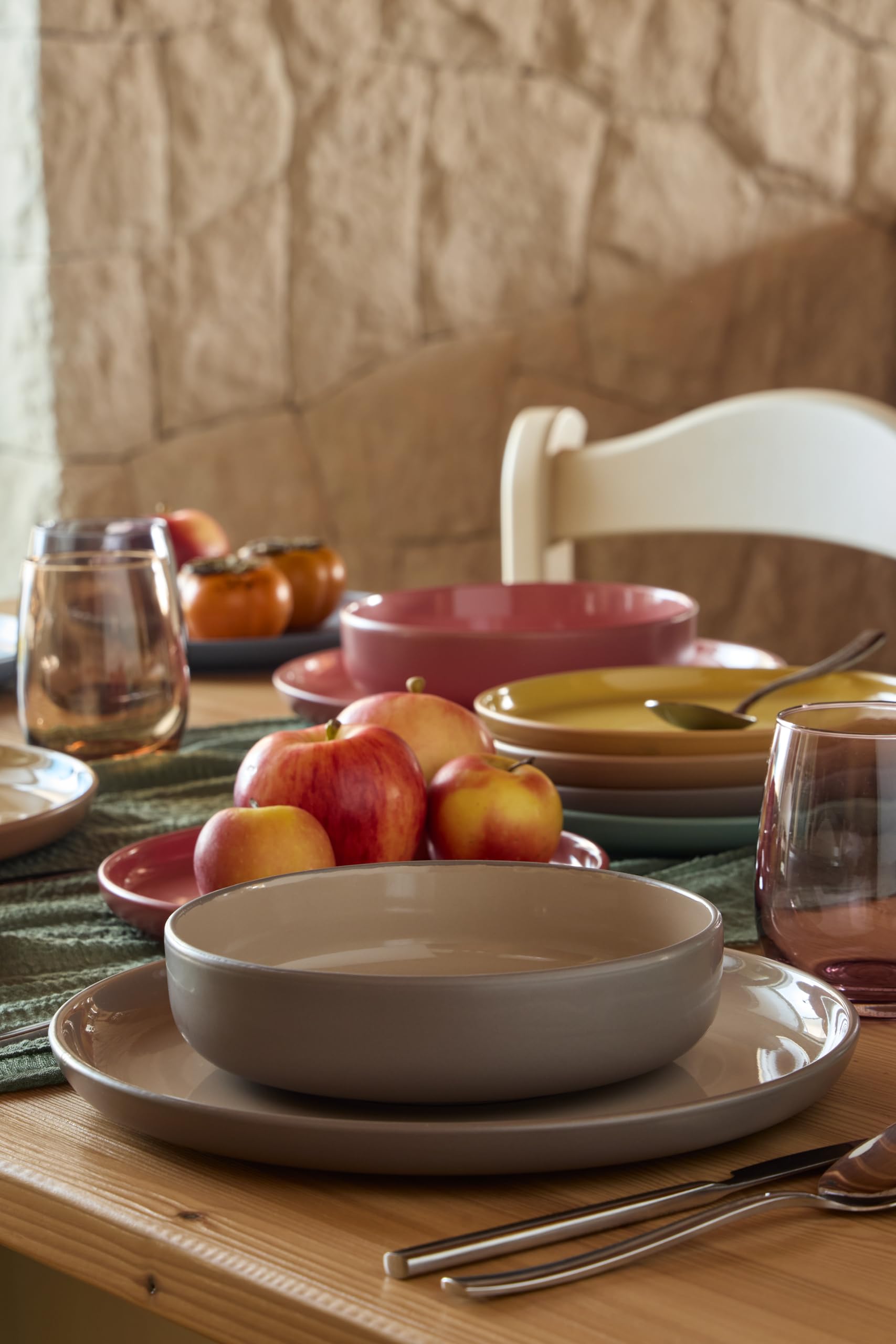 Tognana Rhapsody, Servizio piatti 18 pezzi per 6 persone, Stoneware, Multicolor