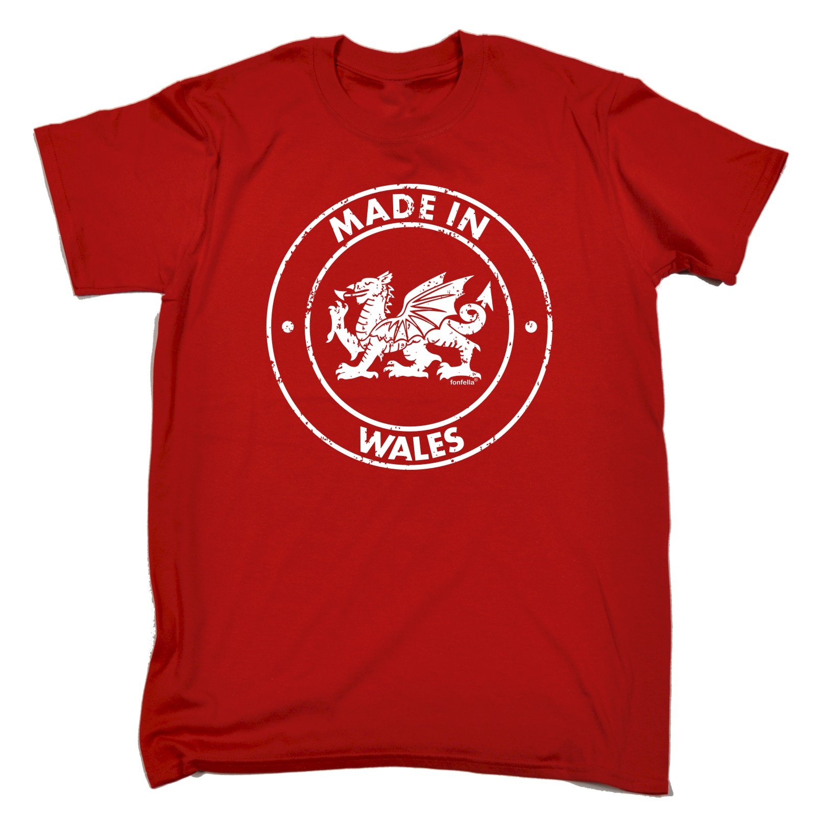 Men's Made in Wales Loose FIT T-Shirt Funny Novelty