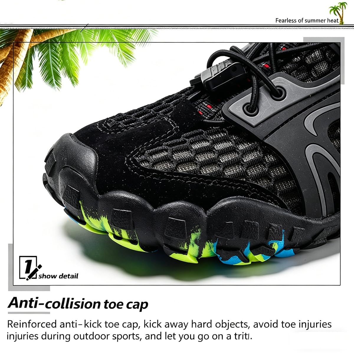 Scarpe da Scoglio Uomo Antiscivolo Scarpe da Immersione Piedi Nudi Resistenti Asciugatura Rapida per Viaggio Spiaggia Nuoto Yoga