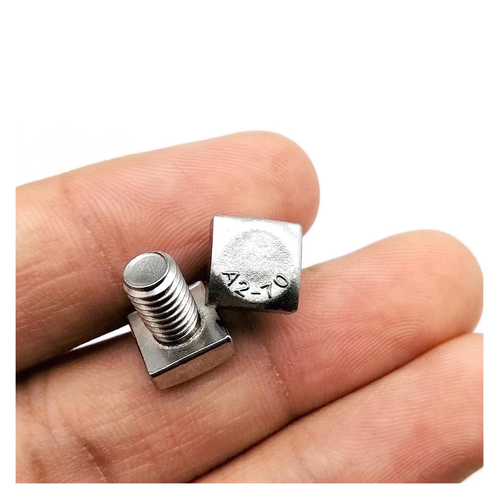 2 pz M6/M8 Lunghezza = 8-80mm GB35 304 A2-70 Piatto in Acciaio Inox Quadrato Quadrato Quadrato Tipo di Testa Vite di Macchina Bullone(60mm,2pcs M8)