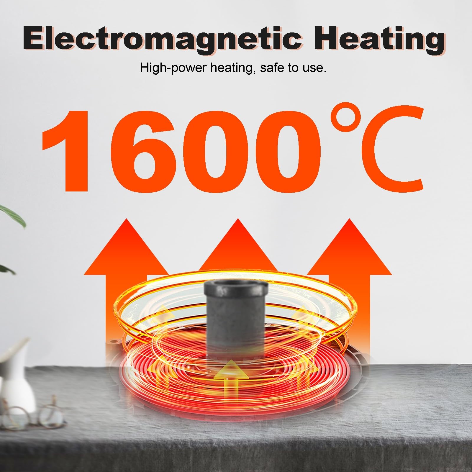Macchina per La Fusione Digitale dei Metalli Forno di Fusione Alta Temperatura 5 KW, Forno per Fusione Gioielli, Fusione Rapida Oro E Metalli Preziosi,(Orange,3kg)