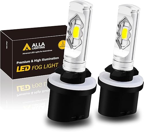 Alla Lighting 3800lm 899 880 bombillas LED antiniebla, base PG13 superbrillante 884 885 887 893 H27 H32, ETI 56-SMD (6000 K xenón blanco)