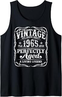 Vintage Legends Born in 1965 Classic 60th Birthday Tank Top