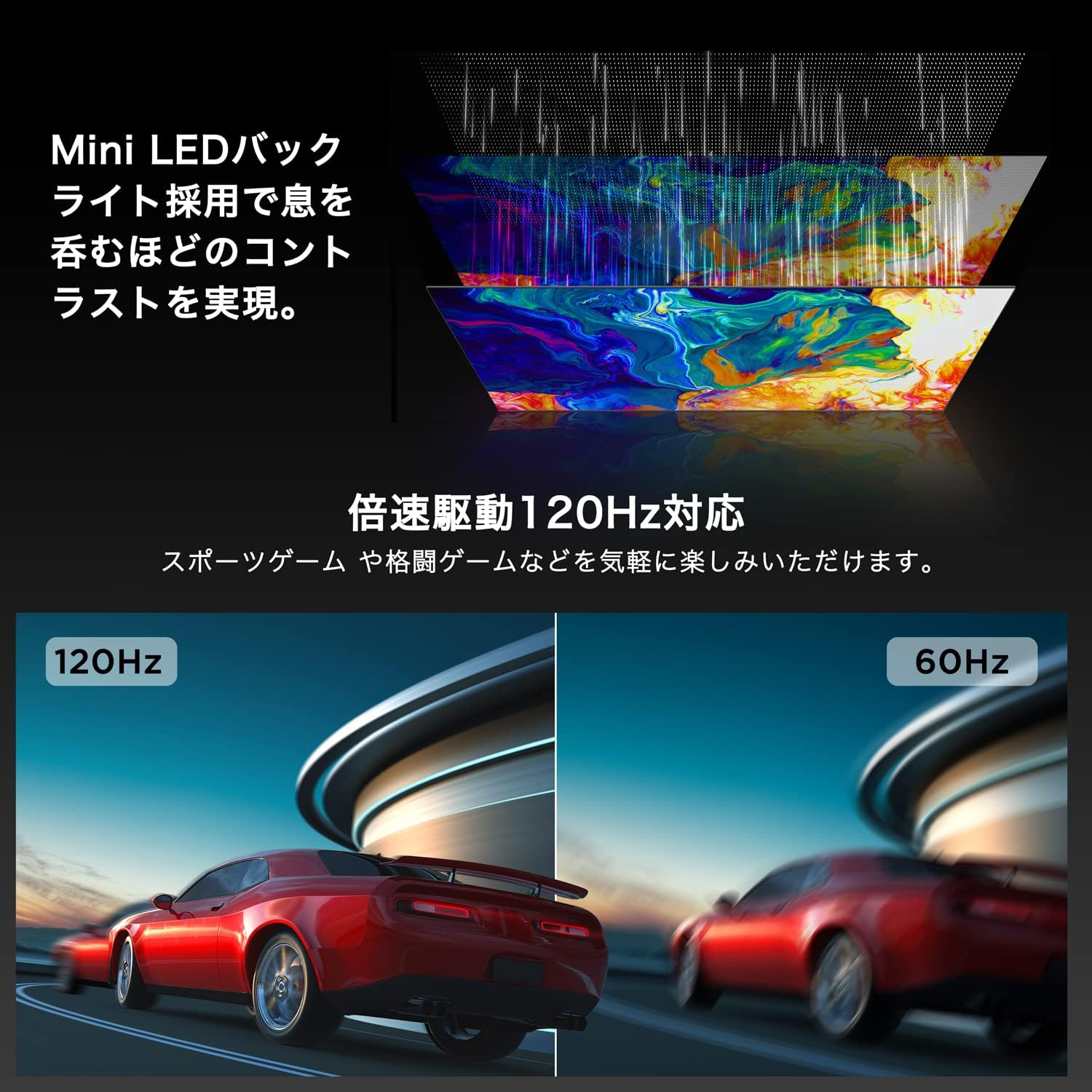 TCL 55C835 QLED 55V Mini LED 量子ドットテレビ Amazon | TCL 55V型