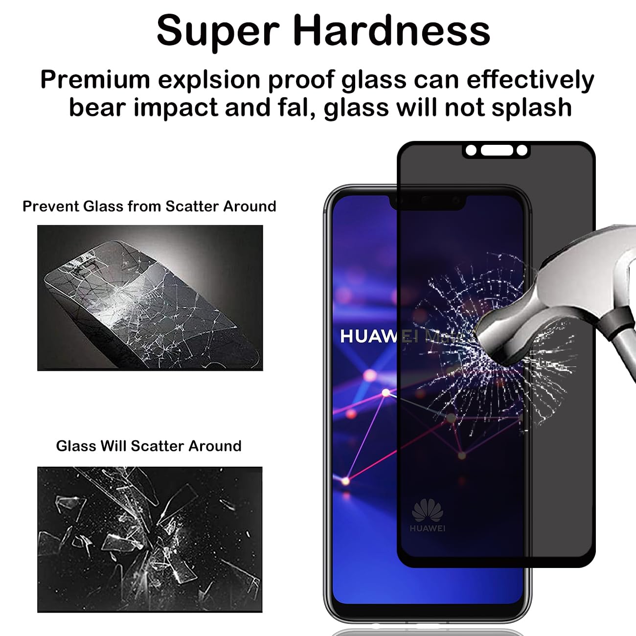 PELLICOLA IN VETRO TEMPERATO Per HUAWEI MATE 20 LITE Protezione Schermo Display