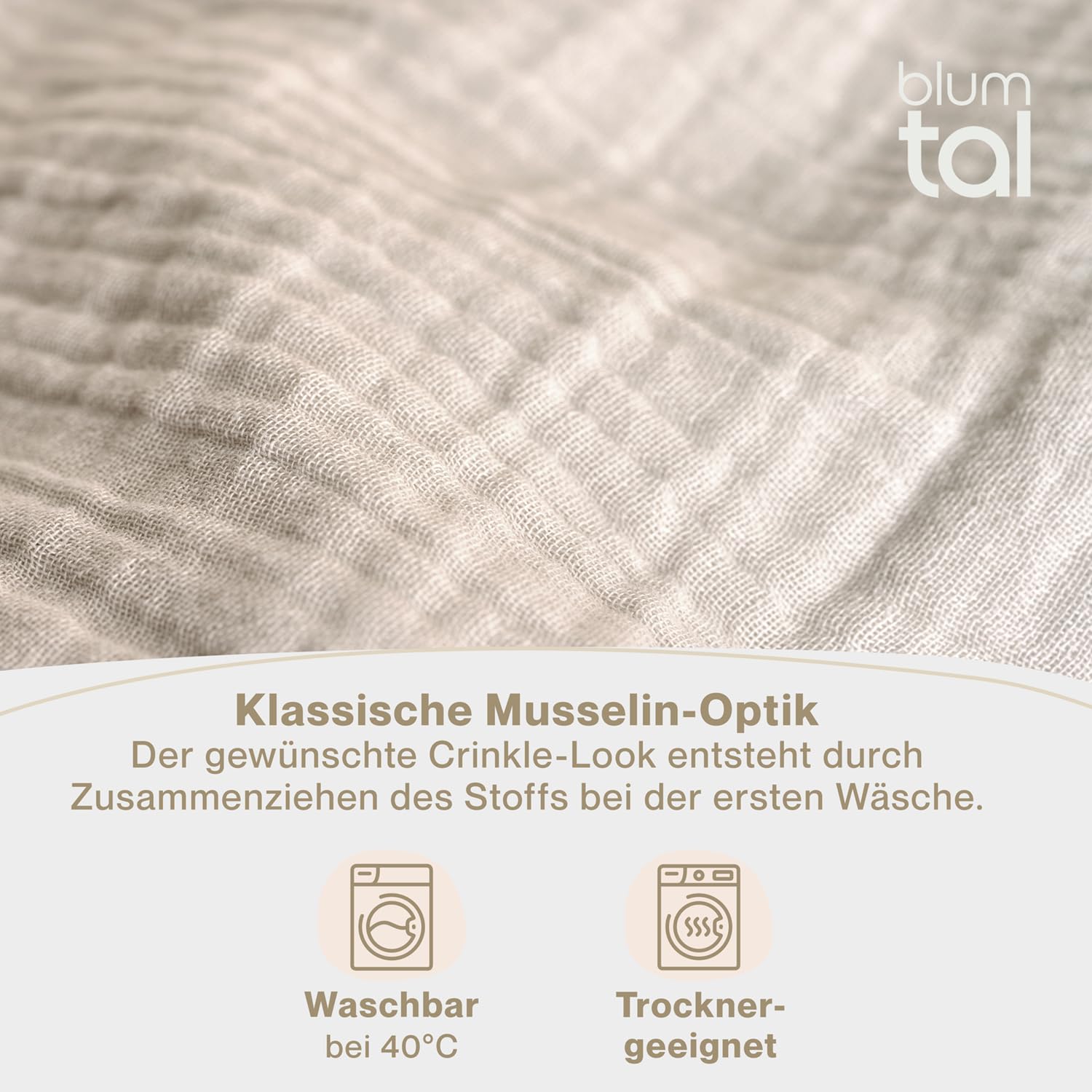 Blumtal bedlinnen mousseline 200x200 cm - OEKO-TEX gecertificeerd bedlinnen 200x200 katoen - dekbedovertrek 200x200 2x kussensloop 40x80 - bedlinnen 200x200 mousseline - bedlinnen zomer koper Blumtal bedlinnen mousseline 200x200 cm - OEKO-TEX gecertificeerd bedlinnen 200x200 katoen - dekbedovertrek 200x200 2x kussensloop 40x80 - bedlinnen 200x200 mousseline - bedlinnen zomer koper