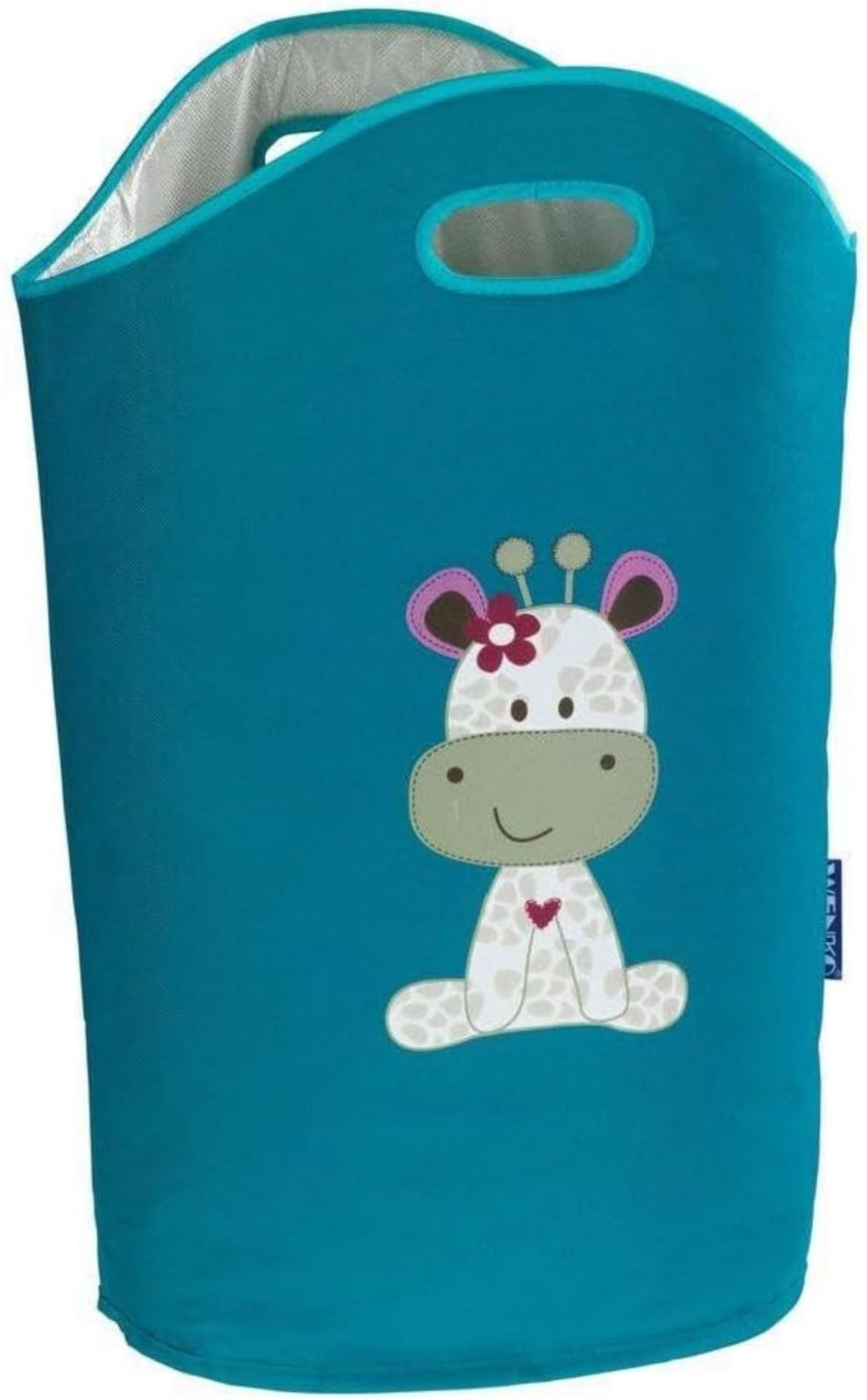 WENKO Kosz na pranie Kids Greta Petrol - pojemność kosza na pranie: 24 l, poliester, 40 x 52 x 20 cm, petrol