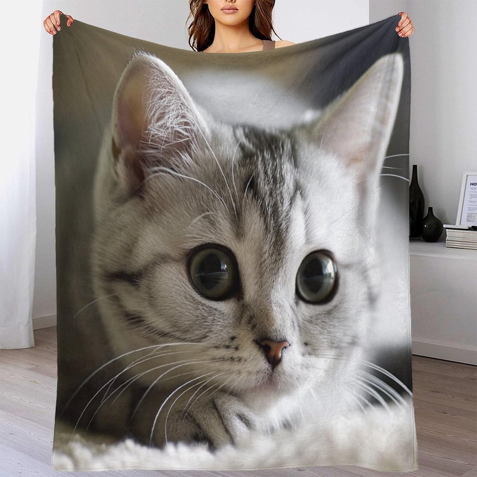 Coperta in pile di flanella a pelo corto, calda, morbida, accogliente, con stampa 3D, per bambini, ragazzi e adulti, coperta in peluche per letto e divano, 180 x 200 cm