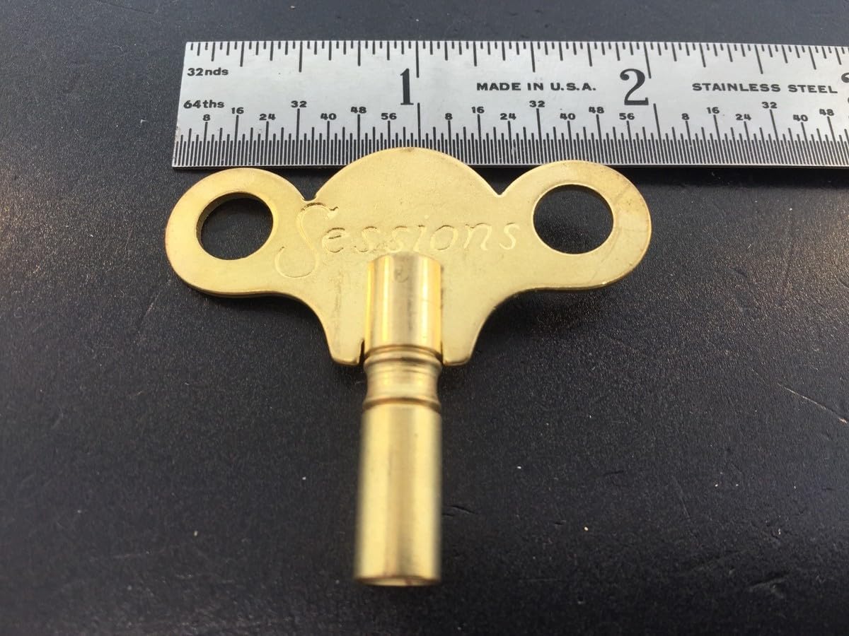 Replacement Part for Solid Brass Sessions Trademark Clock Key N6 Key 3.6mm DIY Clock Assembly Kit – Build Repair with Durable Parts and Precision Tools