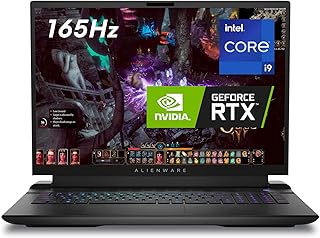 Alienware m18 Intel Gaming Laptop, 18-inch QHD+ (2560 x 1600) 165Hz 3ms Display with FHD IR Camera, 13th Gen Intel Core i9 13900HX, NVIDIA GeForce RTX 4070, 32GB DDR5 RAM, 1TB SSD, Dark
