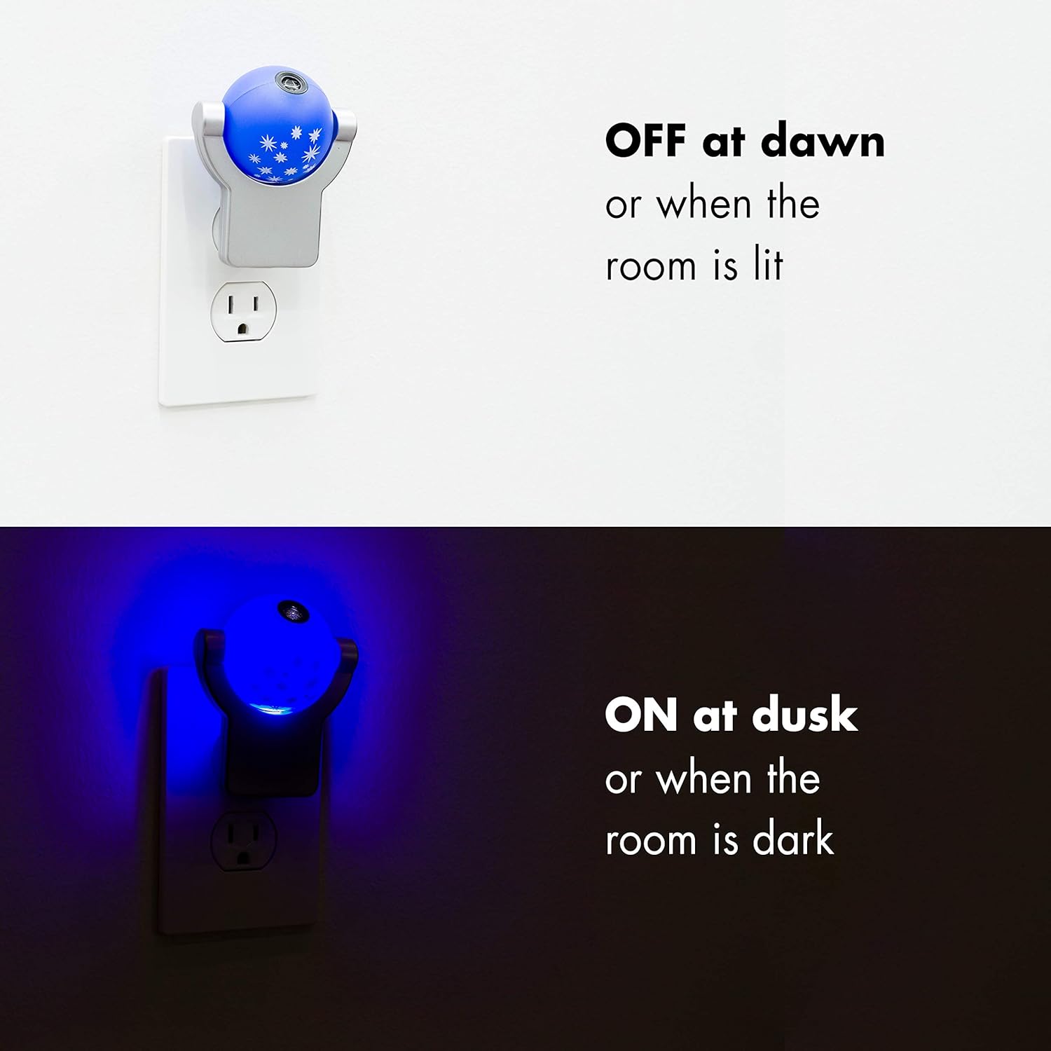 Projectables Solar System LED Night Light, Plug-In, Dusk-to-Dawn Sensor, Auto On/Off, Galaxy Projector, Planets, Ideal for Children's Bedroom, Bathroom, Playroom, 11798