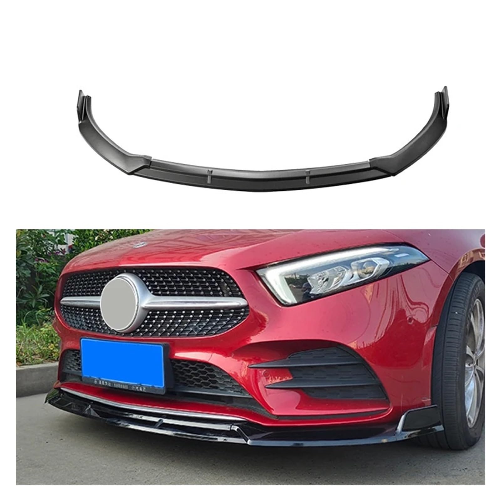 Listwa Spoilera Zderzaka Pasuje do Benz A CLASS W177 Racing Type Przód