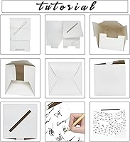 Vista 2 de SietDESEO Caja Blanca de Tarjetas para Billetes y Monedas para Boda, Fiesta, Cumpleaños, Baby Shower, Despedida de Soltera, Rifa de Boletos