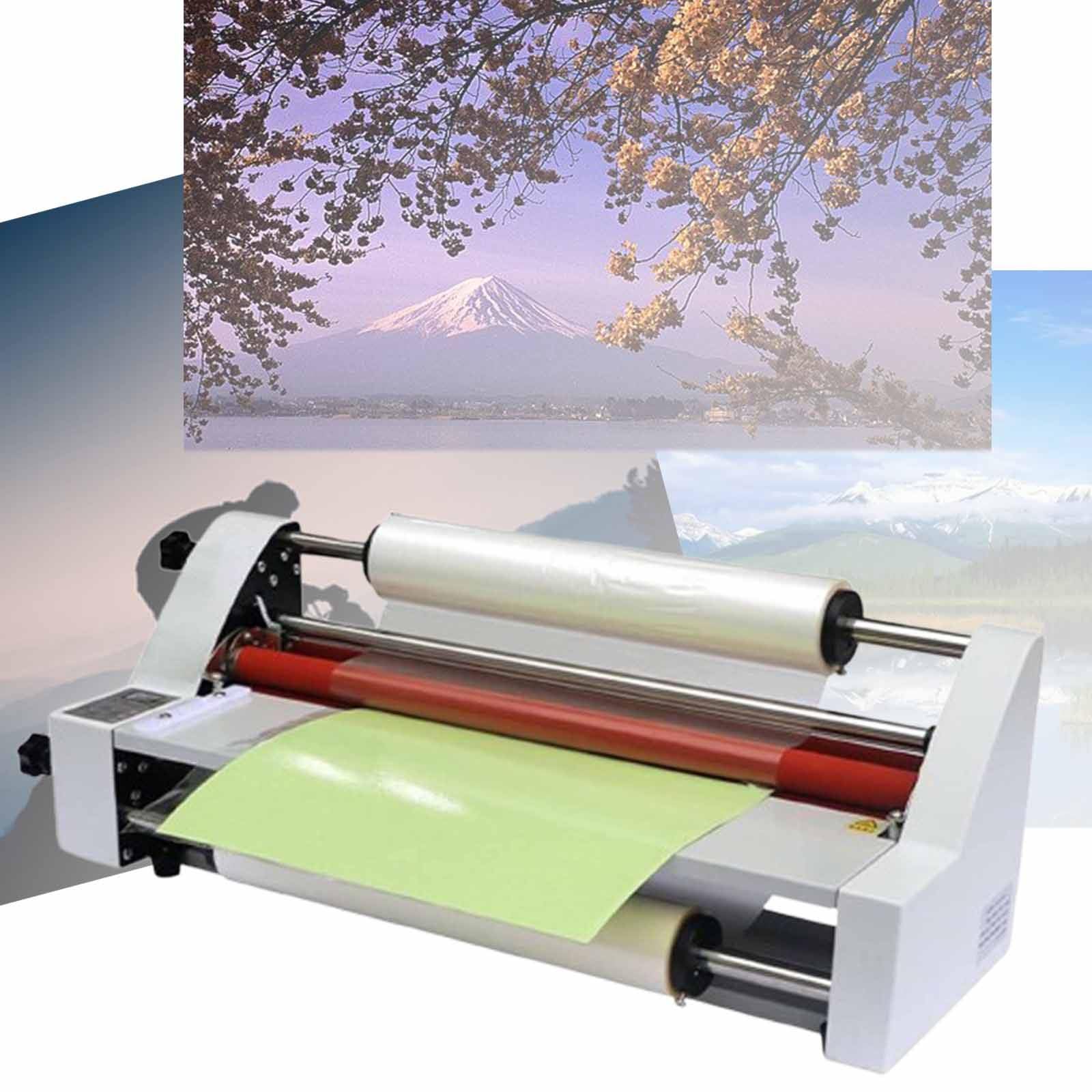 Plastificadora de Rodillos con Temperatura Ajustable para Documentos, Fotos y Tarjetas.