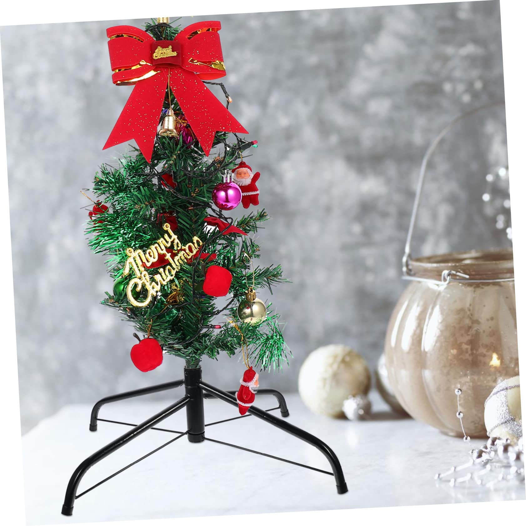Supporto Per Albero Di Natale In Ferro – Base A Treppiede, Per Alberi Fino A 6 Piedi, Colore Bianco