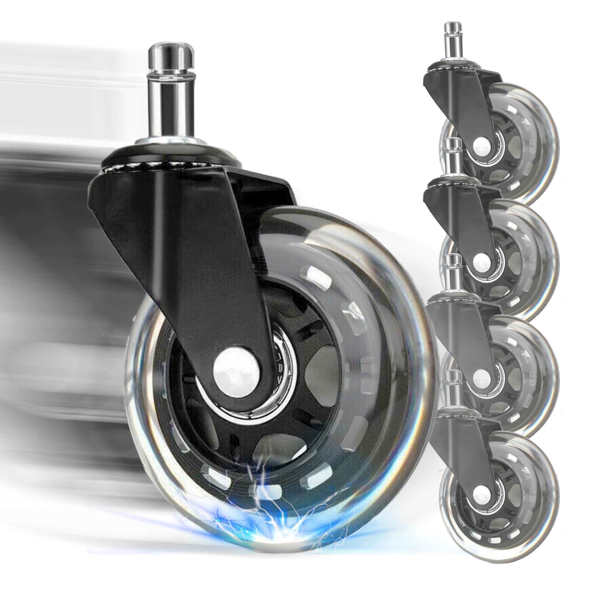 Ruedas Para Sillas Oficina Pack 5 Ruedas Repuesto 11x25mm Ruedas De Repuesto Para Silla De Oficina Belle Vous - Pack De 5, 11x25 Mm, Silenciosas Ruedas Poliuretano 65mm Ruedas Para Muebles