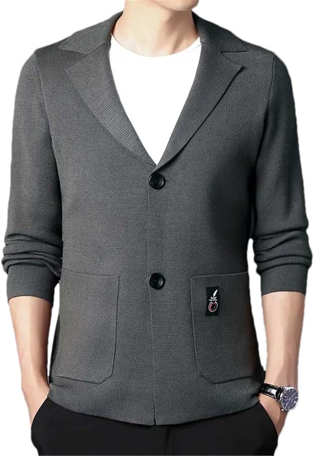 ZMIN Business Casual Men's Sweater Cardigan Men's Sweater Knitted Cardigan For Men