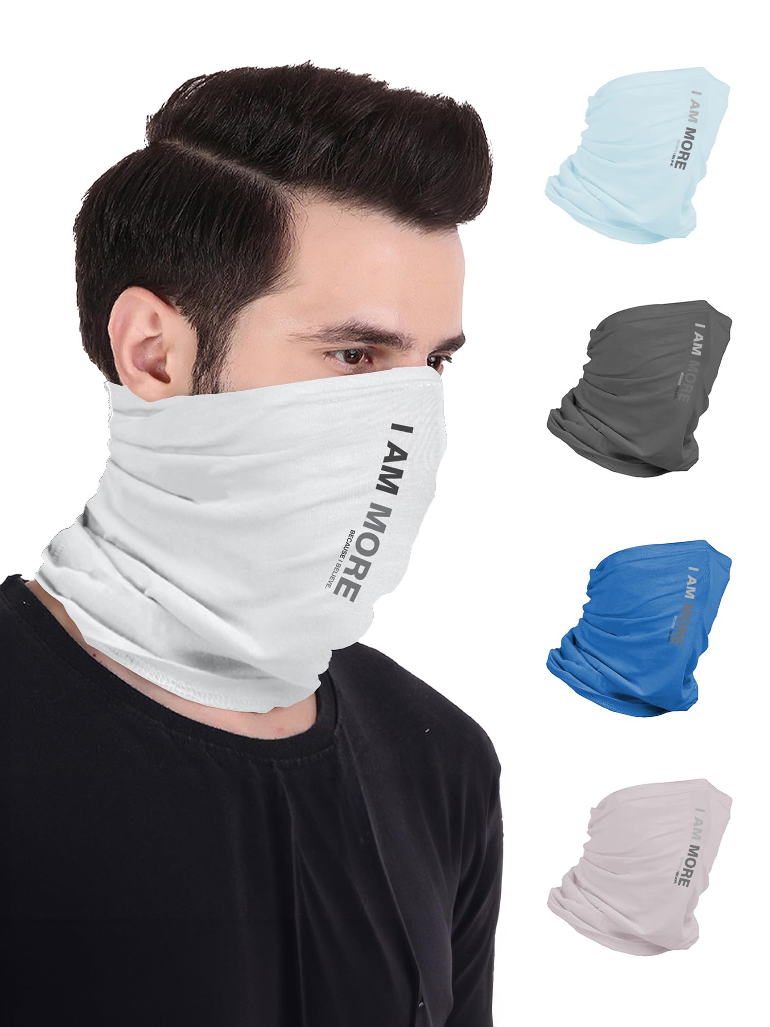 FREECULTR Unisex Bamboo Printed Bandana, Anti Microbial Super Soft & Comfort Fit, Breathable Multipurpose Headband, Face Mask for Dust Protection-Pack of 5-100% Try On Guarantee - Made in India-picture-11
