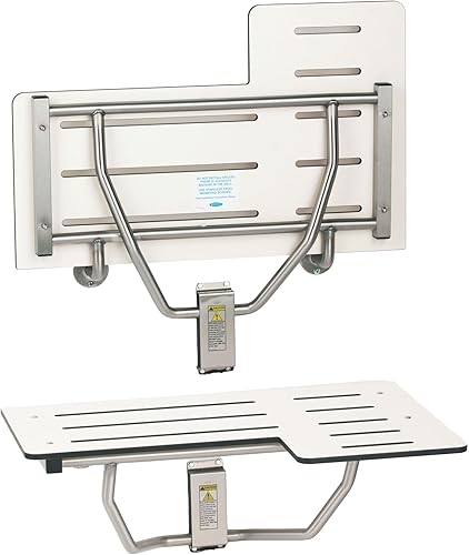 Bobrick b-5181Reversible Asiento Plegable Para Ducha color marfil