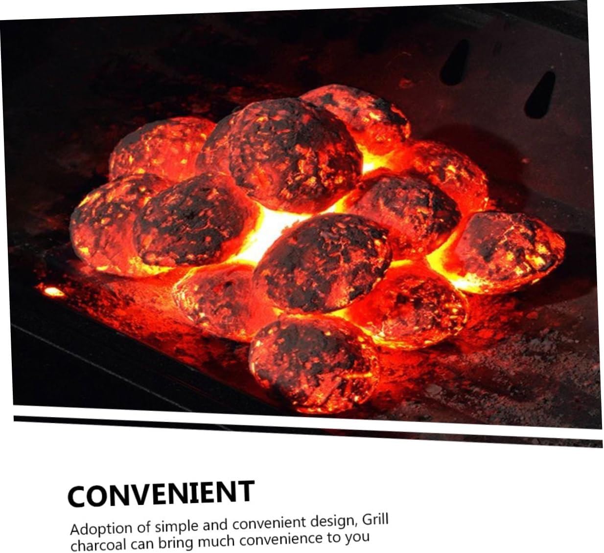 Kisangel 1pack BBQ Tools Carbon Charcoal Chimney Fire Starter for BBQ Charcoals Camping Grill Outdoor Cooking Equipment