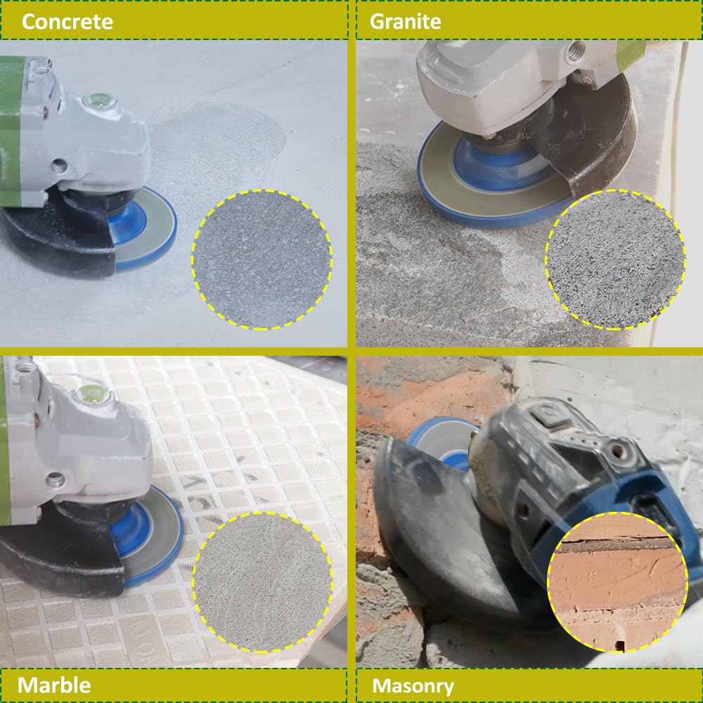 Mola A Tazza Diamantata 180 Mm - Per Granito, Marmo, Cemento, Per Smerigliatrice Angolare - Foto 6