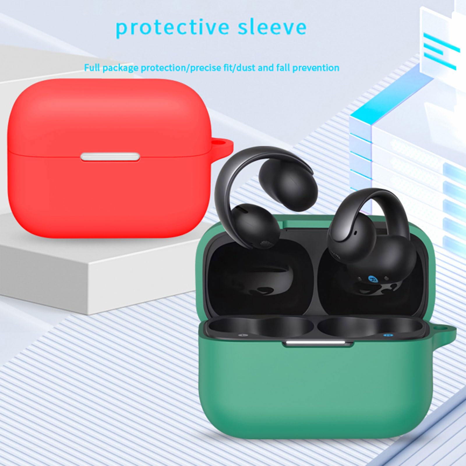 Amazon | トリシウス 柔軟な耐衝撃シェルイヤホンスリーブ傷防止