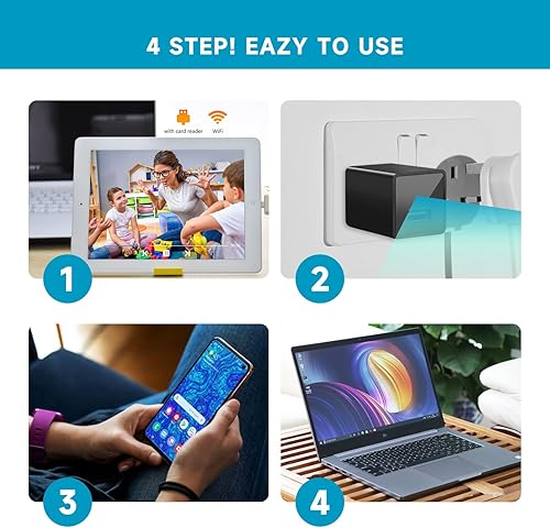 Miniatura 4 de SIVAJI 1080P WiFi cámara detector cámara de seguridad con detección de movimiento, cámaras para cámaras caseras para vigilancia de seguridad (negro)