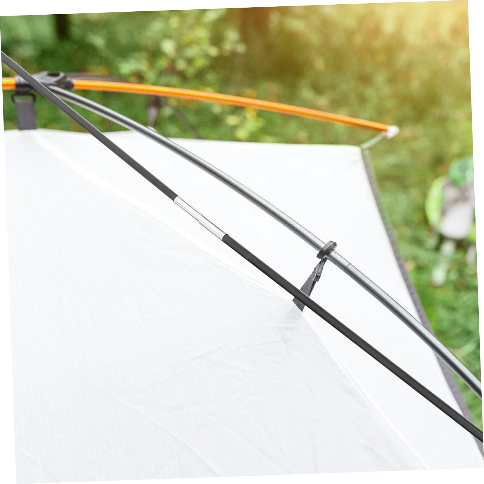 WOONEKY 2 pièces Kit Poteaux de Tente de Support et pour Camping Remplacement de Barres pour Tentes Accessoires Extérieurs Polyvalents