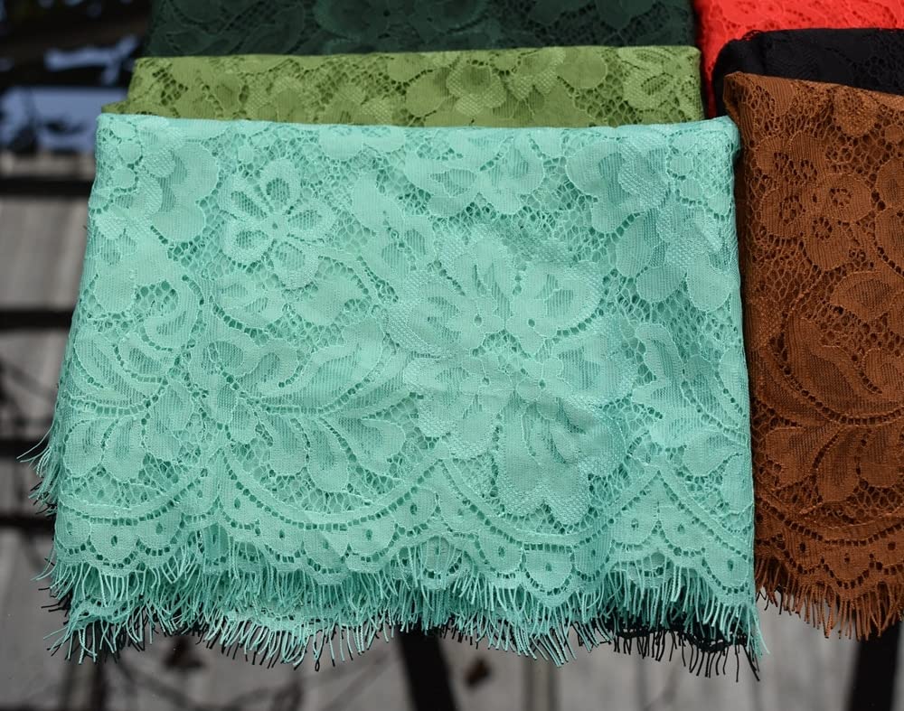 Cinta de Encaje, Ajuste de Malla Encaje pestañas, decoración Ropa DIY Multicolor 3 Metros(Fuchsia)