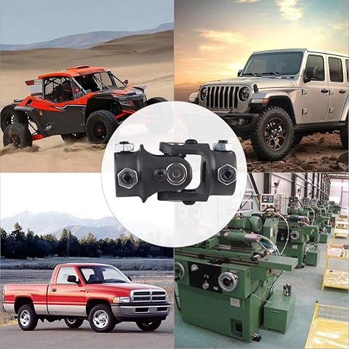 Miniatura 7 de 3/4" DD x 3/4" DD Eje de dirección Universal U Joint, longitud total: 3.268 in (3-1/4")