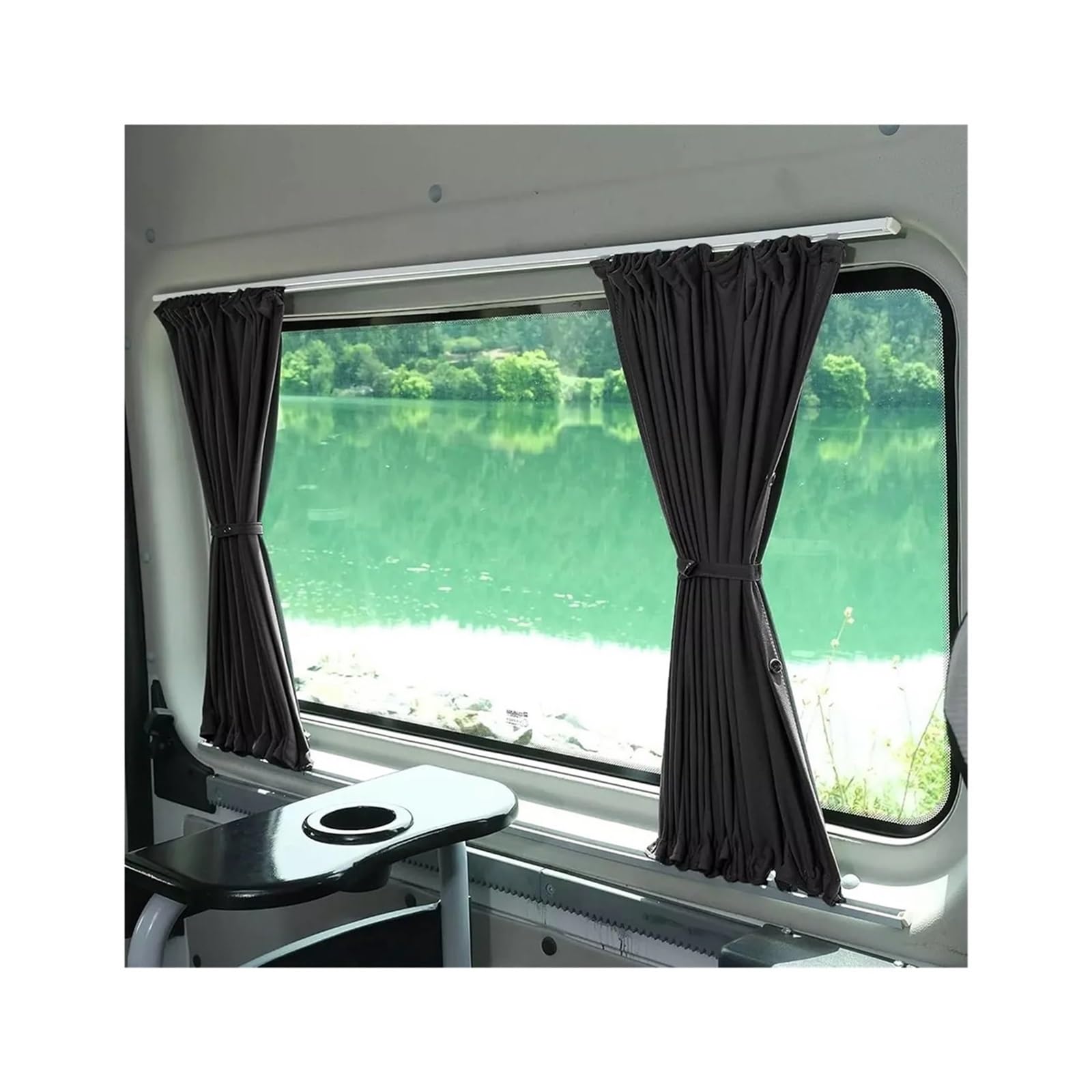 Cortinas Camper Furgoneta Interior, Cortinas Opacas For Coche, Parasol con Rieles De Plástico, Uso Apto para VW T5, T6 Y .1(Tailgate Window)