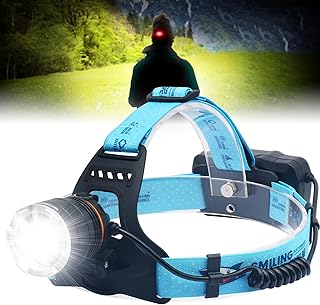 Super Bright Headlamp 90000 High Lumens USB Rechargeable Headlamp with XHP70 LED Chip LED Headlamp Gifts for Men Women Lampe Frontale with Motion Sensor 4 Modes for Camping Running Fishing