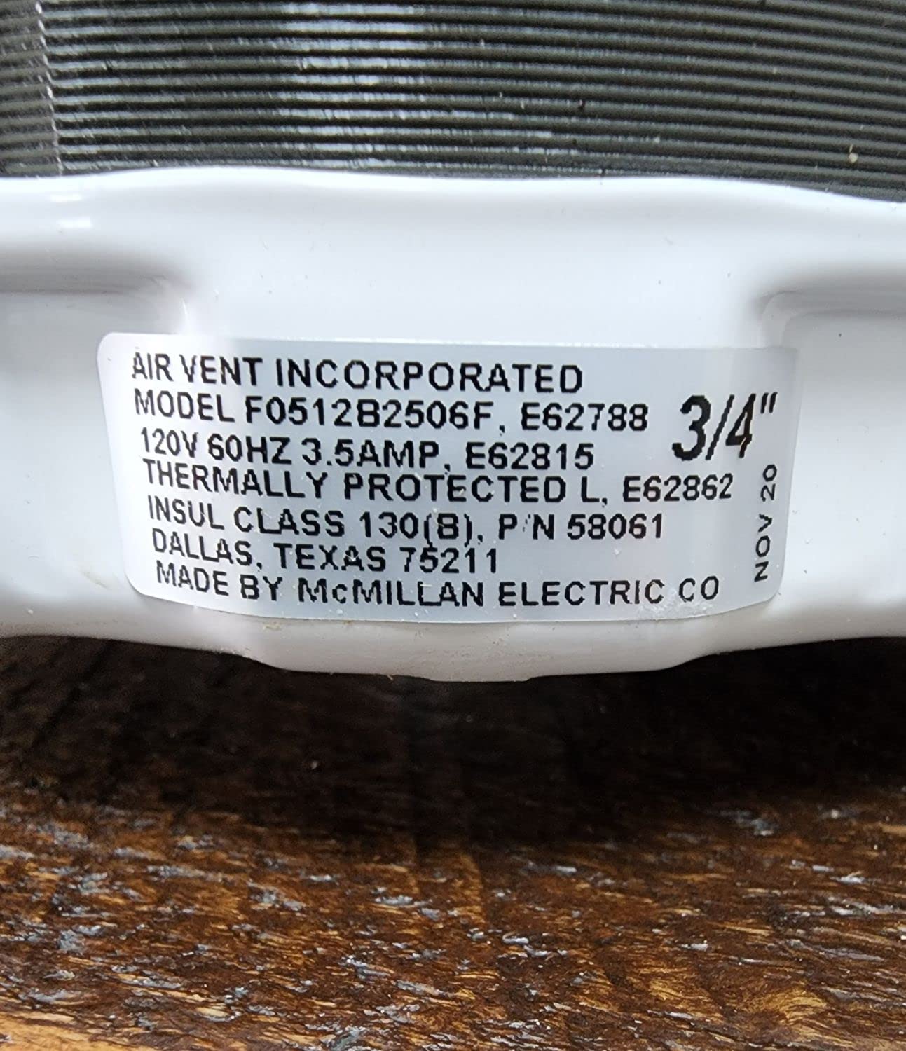 air vent replacement motor