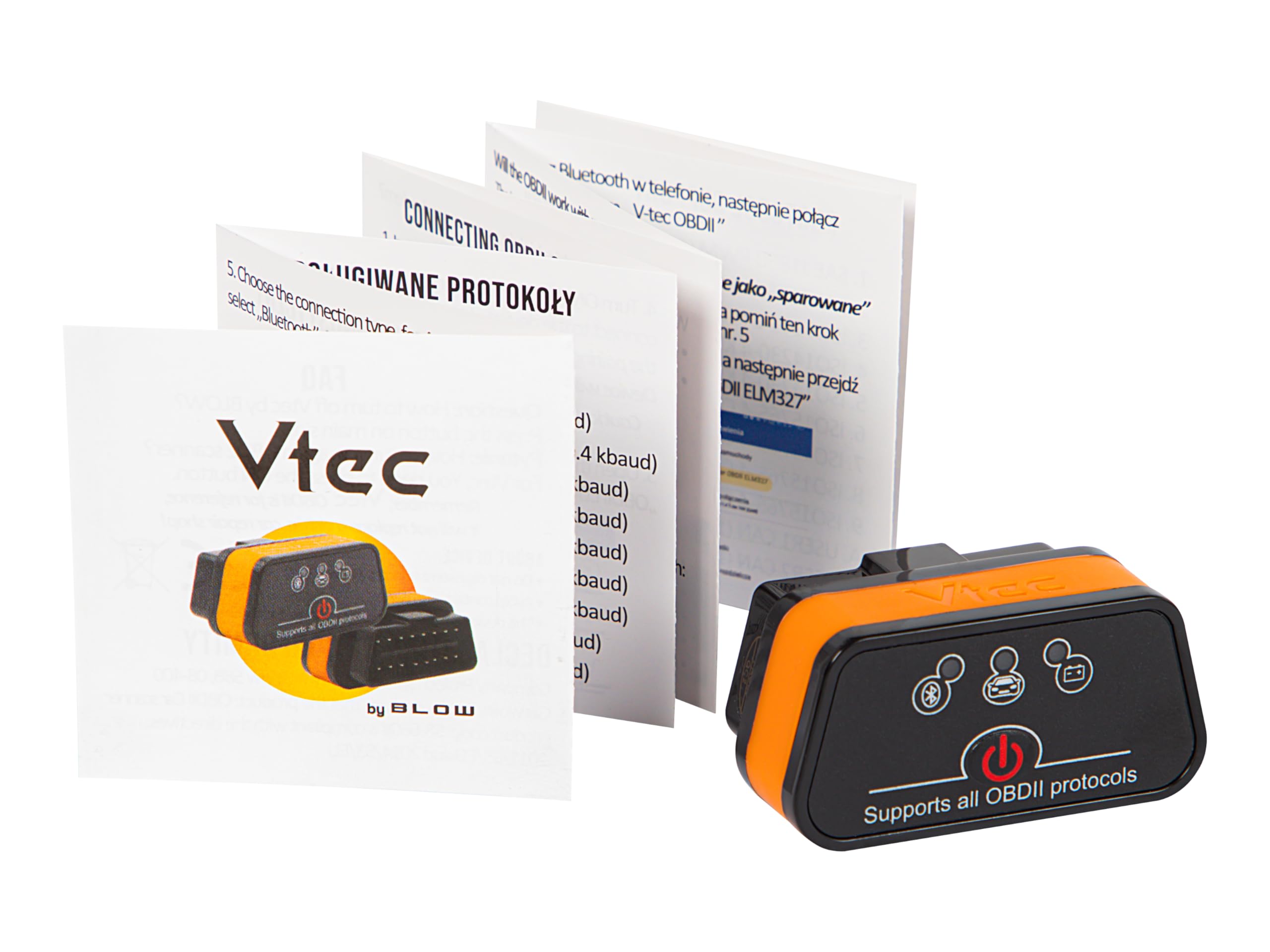 BLOW Interfejs diagnostyczny OBD2 Vtec iTRON BLUETOOTH 4.0