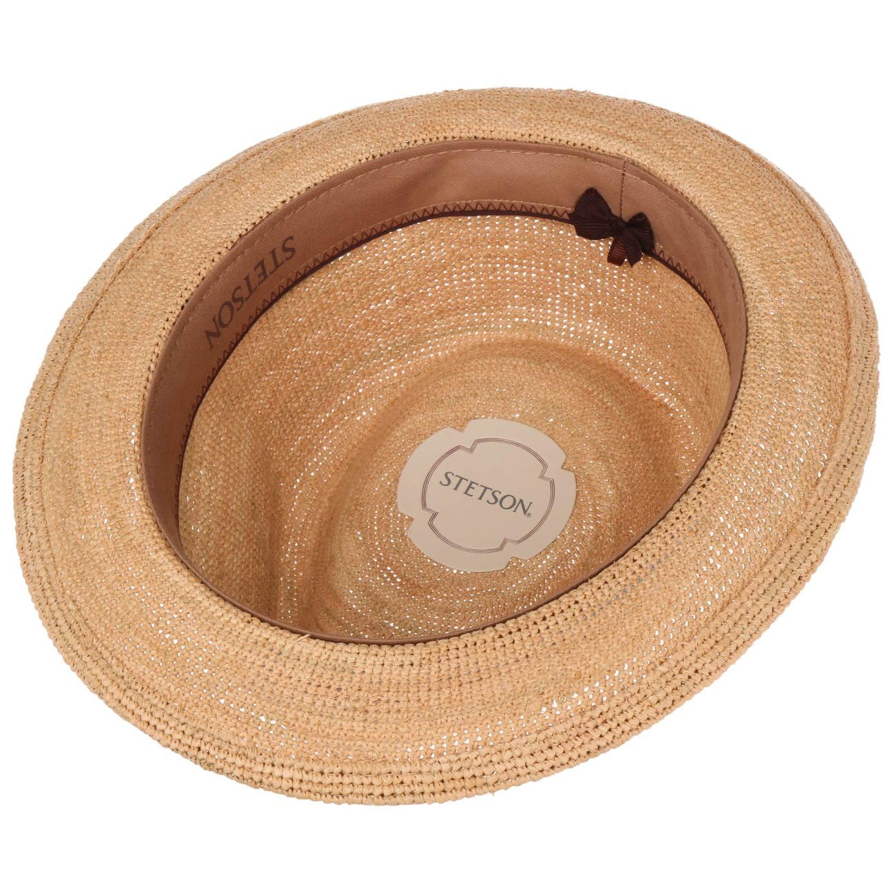 Stetson Vintage Player Strohhut Häkeloptik Made in Italy Herren Frühling Sommer