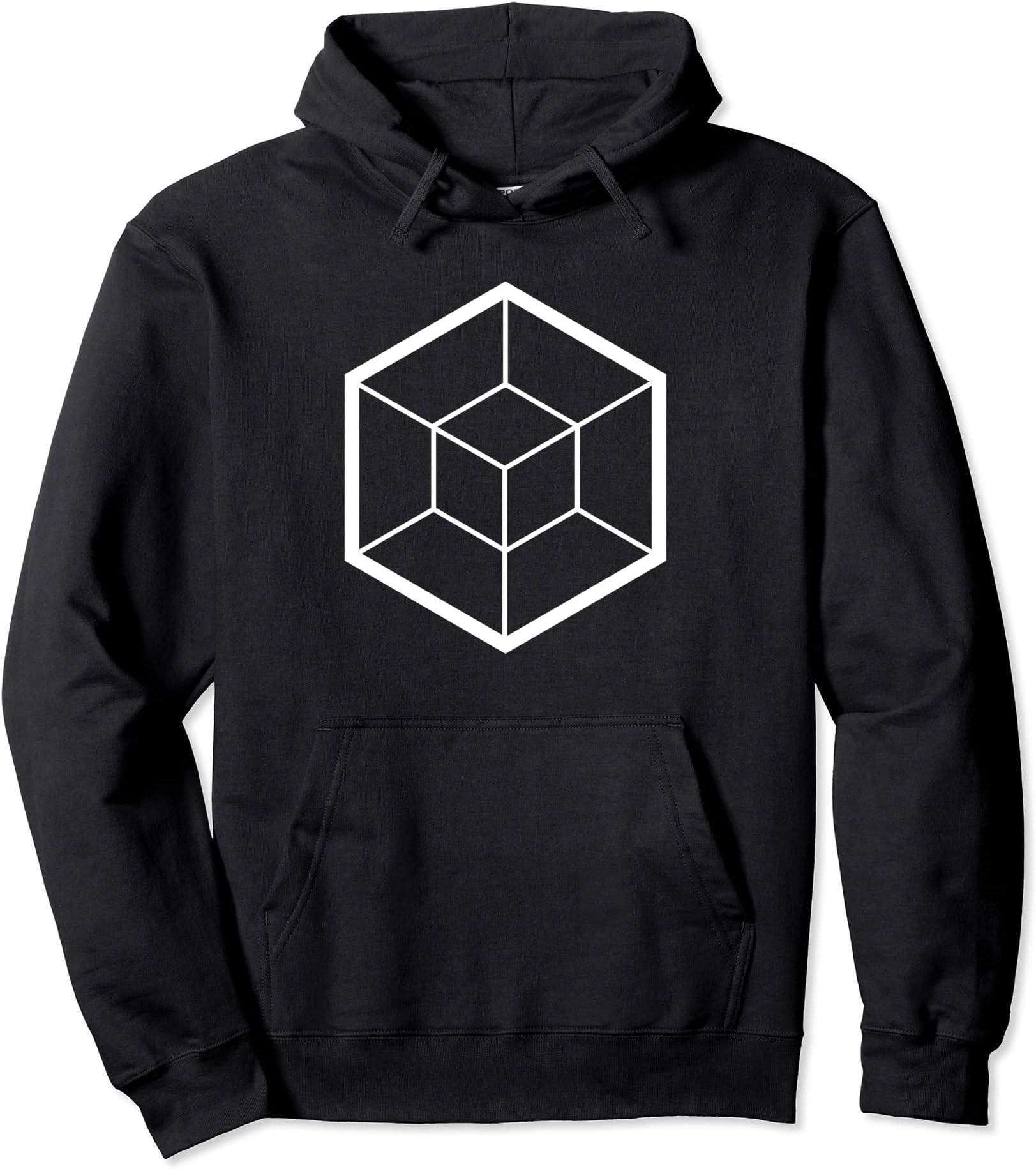Tesseract Geometric Pullover Hoodie